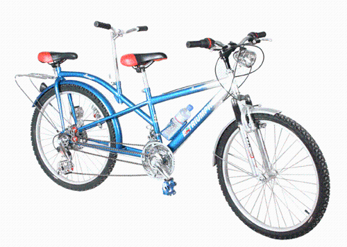 兩人騎自行車(chē),情侶車(chē),